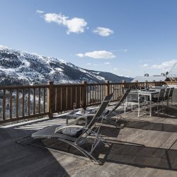 The Large Terrace at Chalet Le Grenier in Meribel Centre