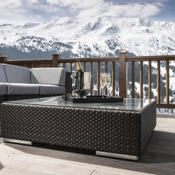 The Terrace at Chalet Le Grenier in Meribel Centre