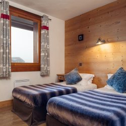 One of the Twin bedrooms in Chalet Chloe Val Thorens