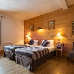 One of the Twin bedrooms in Chalet Noella Val Thorens