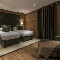 One of the Lovely bedrooms in Chalet Le Grenier in Meribel Centre