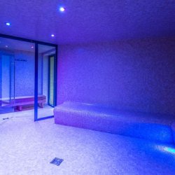 The steam room in the Chalet Libra residence in Val Thorens