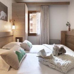 A Twin bedroom Residence L'Hevana Meribel