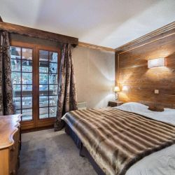 One of the bedrooms in Chalet Colorado in Meribel